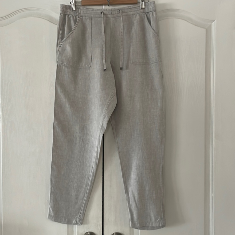 Nutmeg 55% linen casual pants SIZE US 10 (UK14)